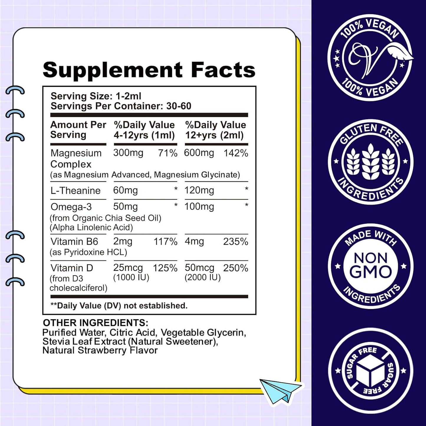 Kids Magnesium Liquid Drops（pack of 2）